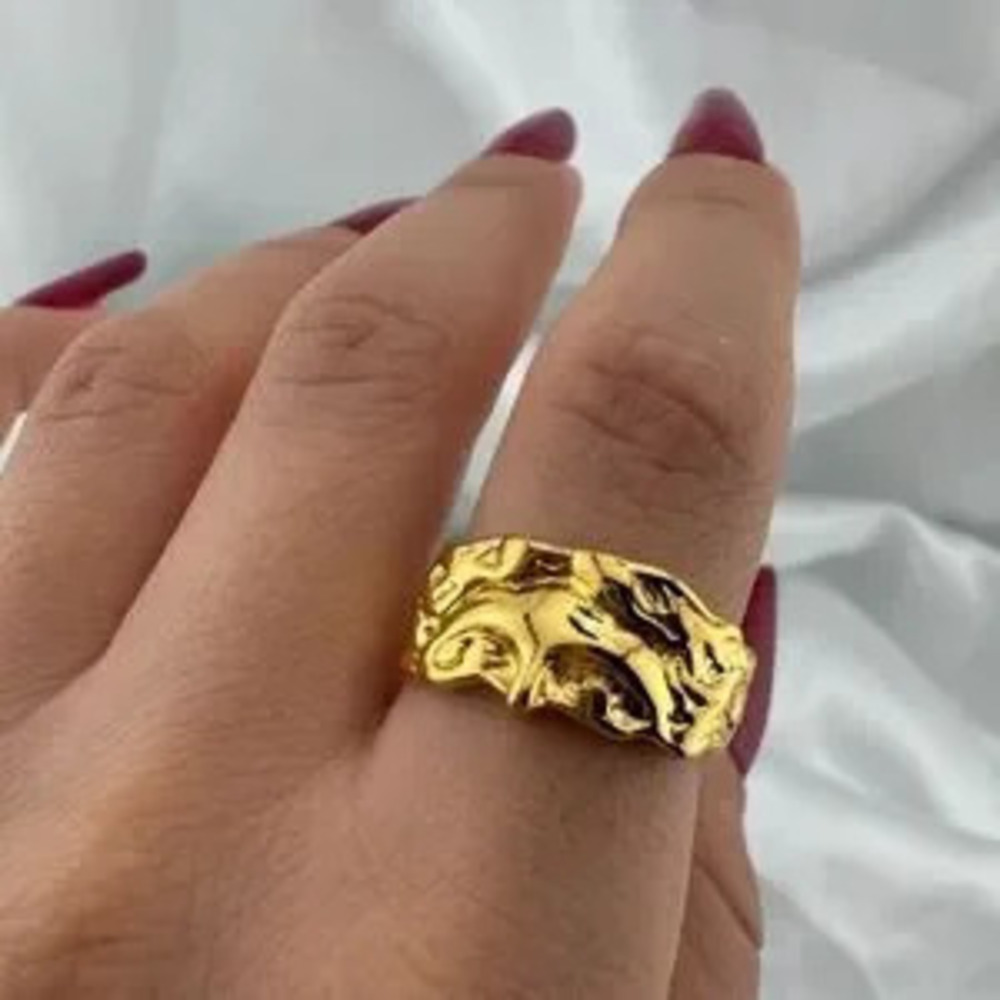 Aphrodite Elegant Adjustable Gold-Tone Ring